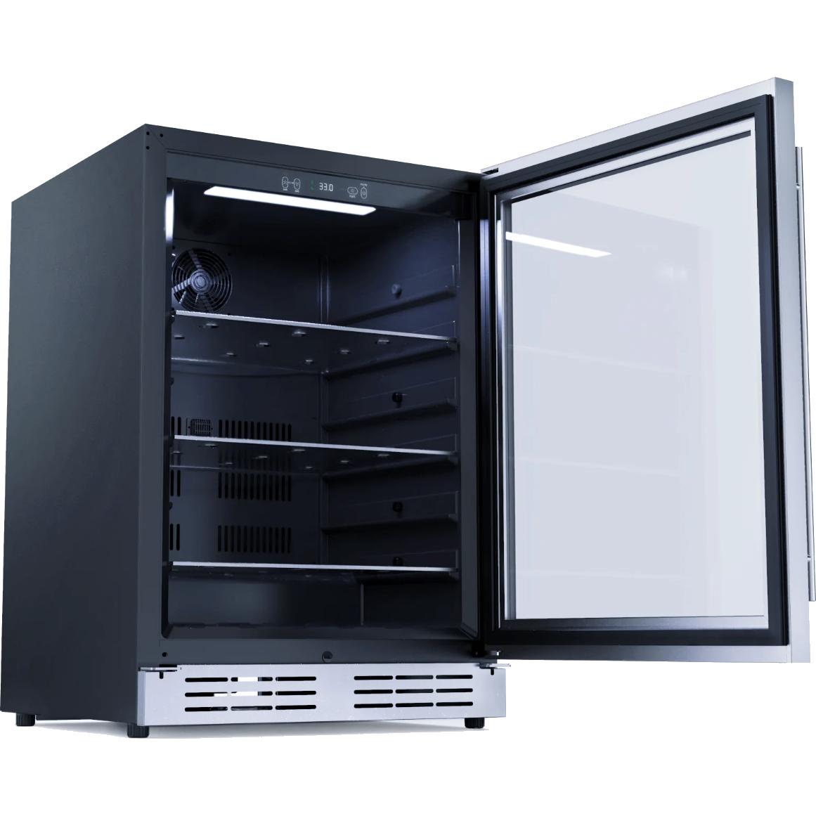 Arietta 4.8 Cu. Ft. Freestanding Beverage Cooler Refrigerator - Perfect for Home Bar, Office, or Entertainment Room (Model ARBS51SL1)
