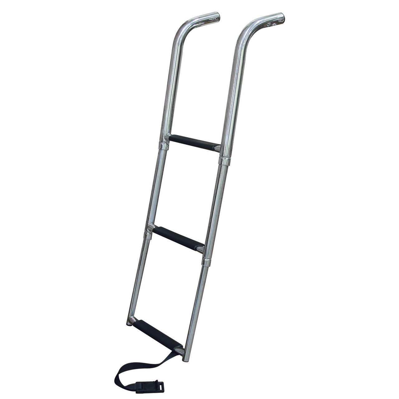 JIF Marine ETC Under Platform Telescoping Drop Ladder - Heavy Duty Aluminum Boat Ladder for Yachts, Docks & Water Sports | Easy Installation & Compact Storage