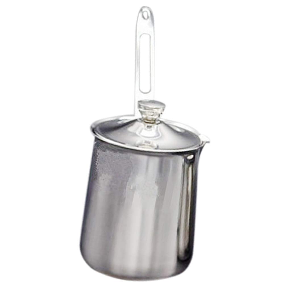 Premium Stainless Steel Turkish Coffee Pot - 670ml Stovetop Ibrik Cezve for Authentic Turkish Coffee & Butter Warmer - Ideal for Home Brewing, Camping & Gift Giving