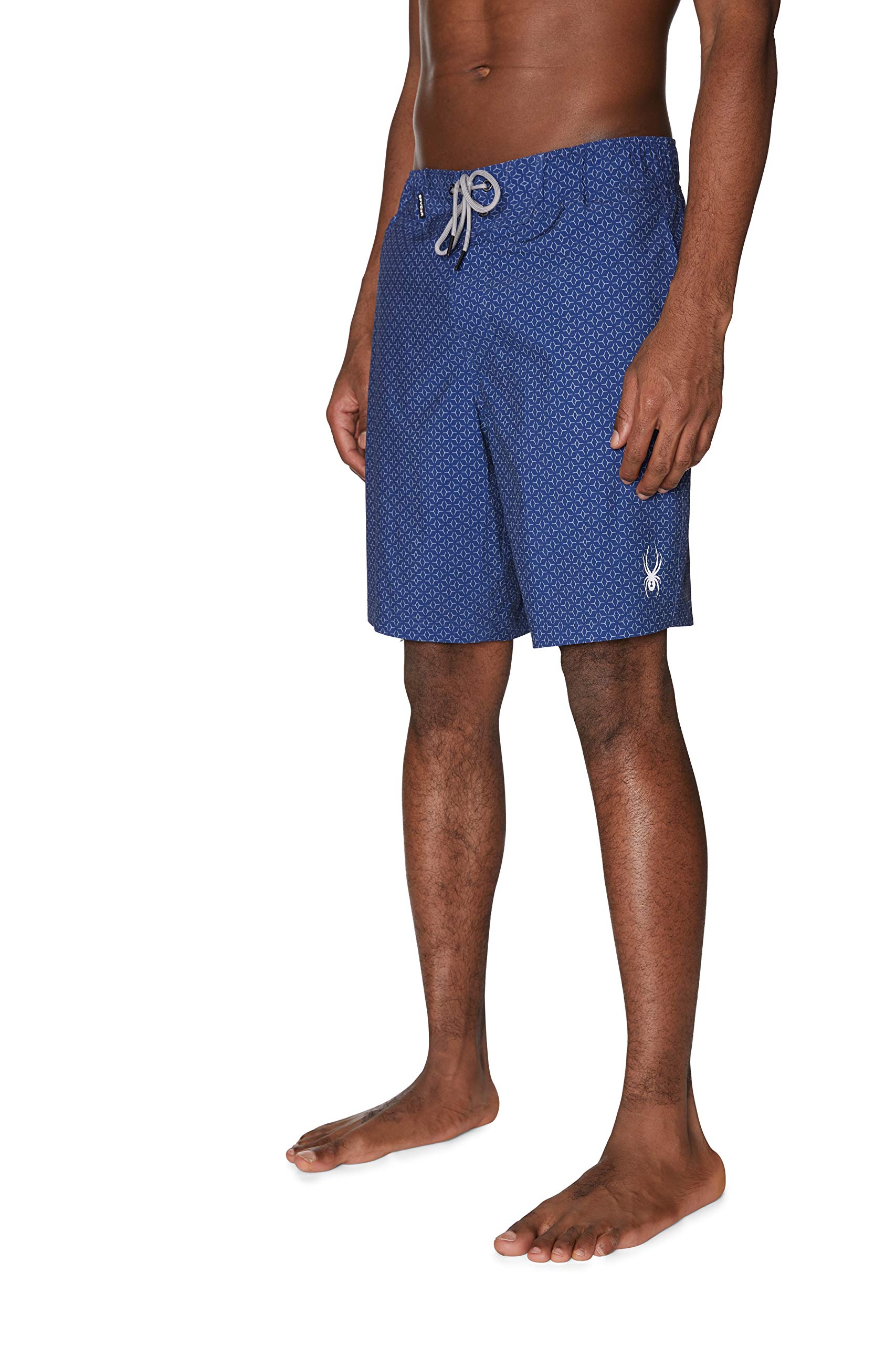 Spyder Men's Quick-Dry Stretch 7-inch Swim Trunks with UPF 50+ Sun Protection, Mesh Liner & Pockets - Gym Shorts for Swimming, Beach, Workout & Casual Wear