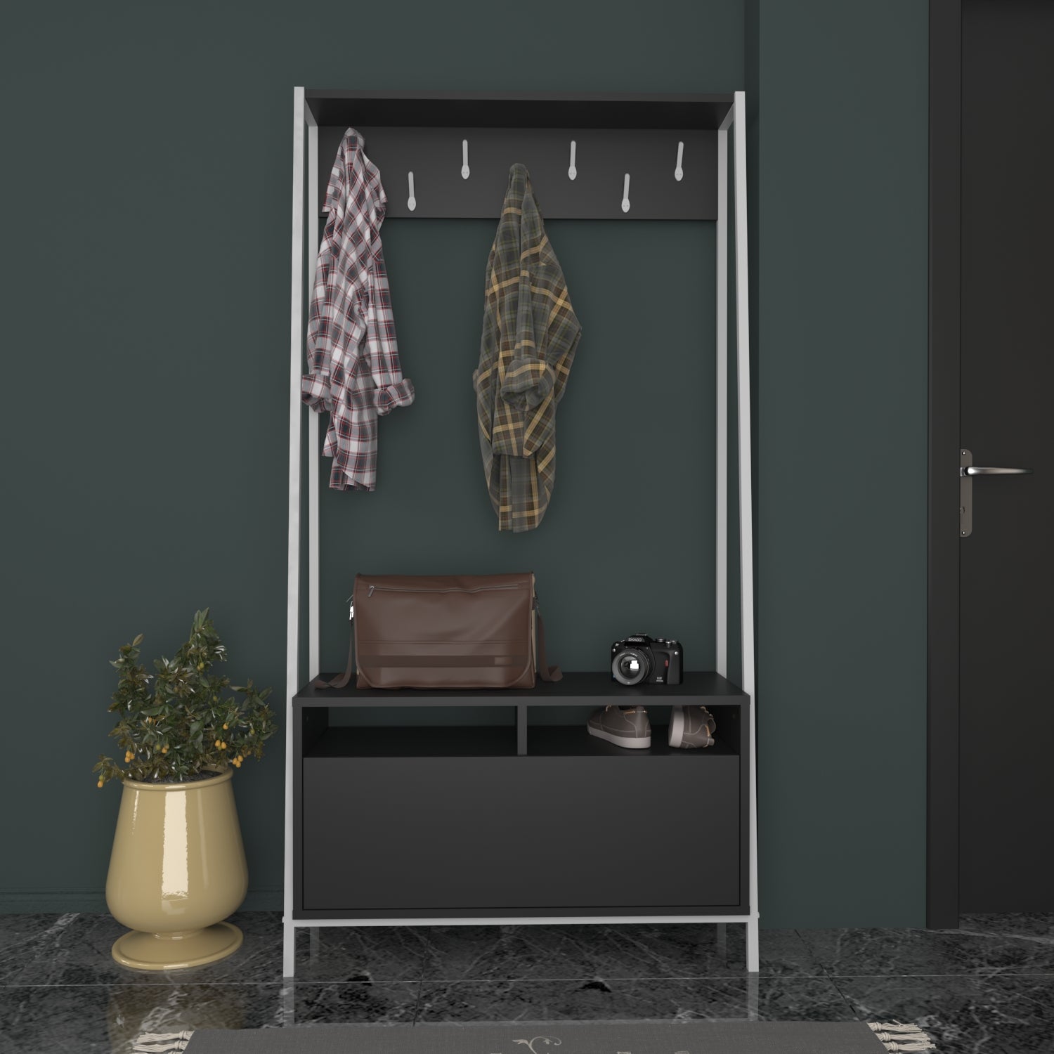 White - Anthracite