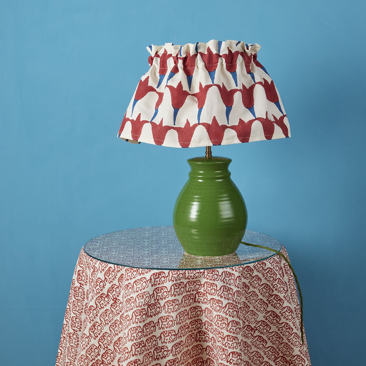 Flirty Skirt Tulip Lampshade - Elegant Floral Design for Bedroom, Living Room & Home Decor