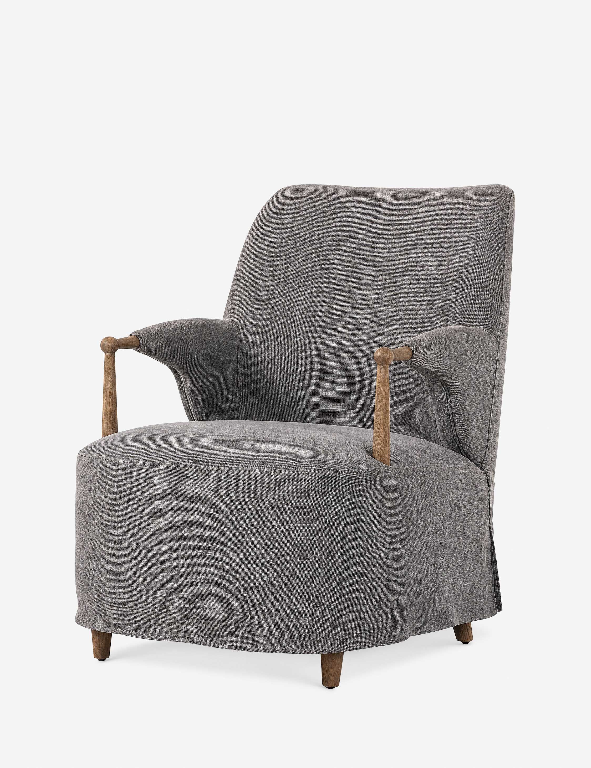 Brently Accent Chair by Amber Lewis x Four Hands - Modern Upholstered Lounge Chair for Living Room, Bedroom & Office - Stylish Home Decor Furniture for Comfortable Seating