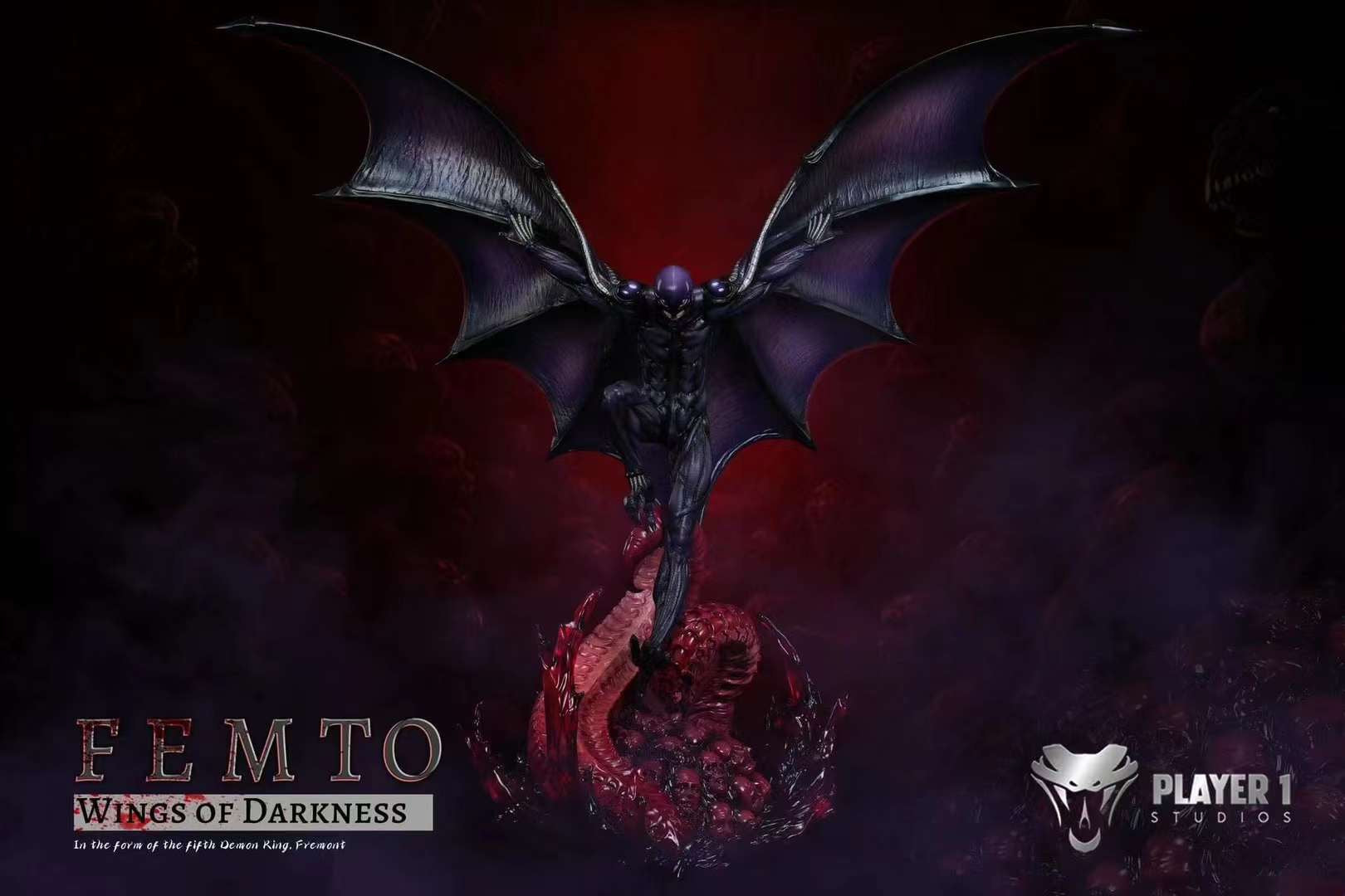 Player 1 Studio Custom Order Femto Dark Eagle Cosplay Costume - Premium Anime Figure Collectible for Fans & Gift Ideas | Perfect for Halloween, Comic Con & Cosplay Events
