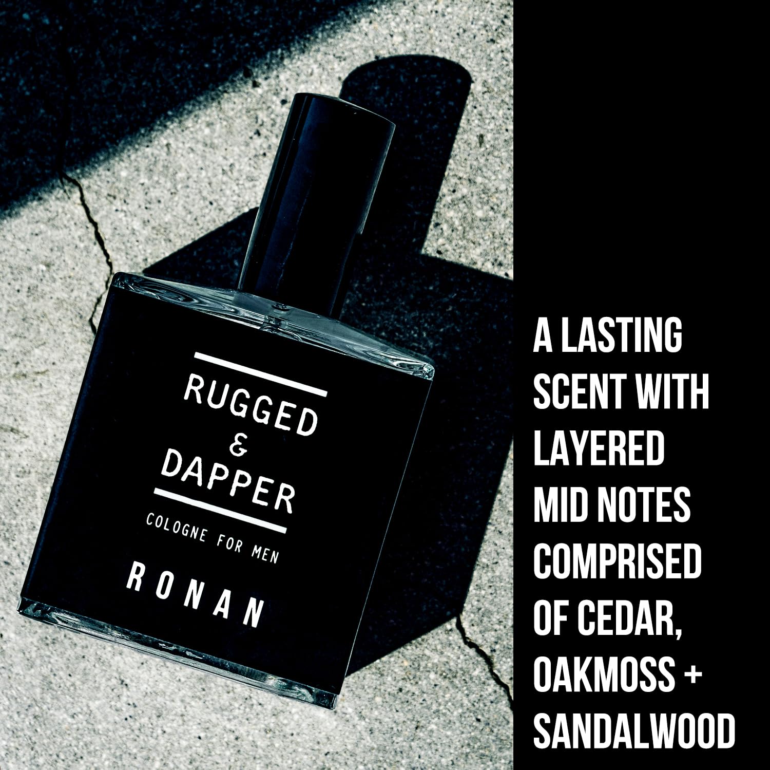 RUGGED & DAPPER RONAN Men's Cologne Spray 3.4 oz - Best Rated Long-Lasting Fragrance for Confident Modern Men | Perfect for Date Night, Office & Special Occasions