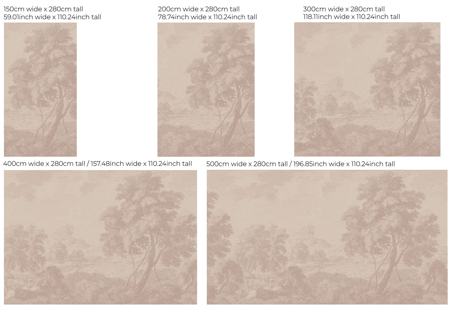 Premium Landscape Wallpaper with Engraved Design - Nature Scenes for Living Room & Bedroom Decor