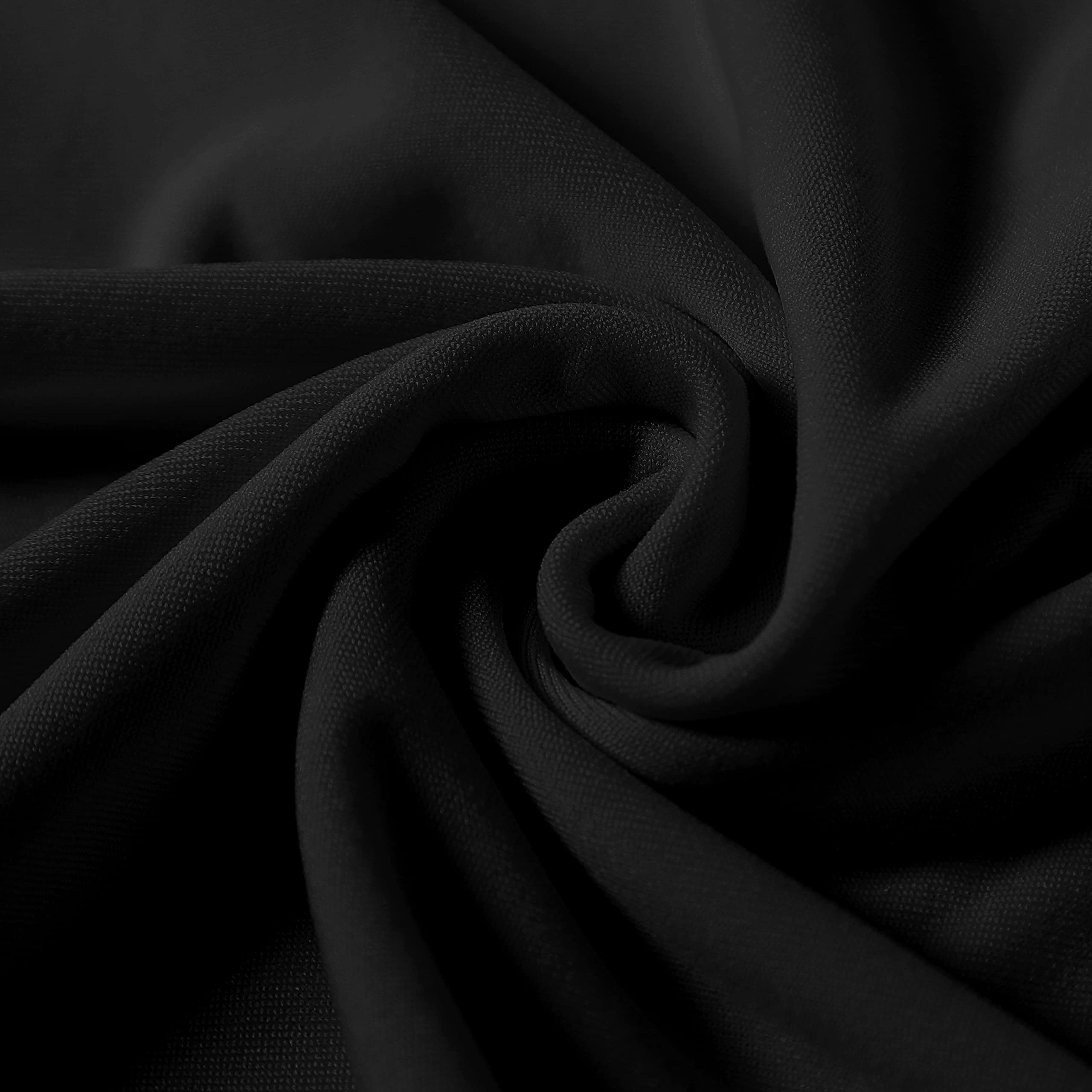 100PCS Stretch Spandex Chair Covers - Washable & Removable Elastic Chair Protectors for Living Room, Party, Banquet, Wedding Events - Perfect for Hotels, Restaurants & Home Decor (Black)
