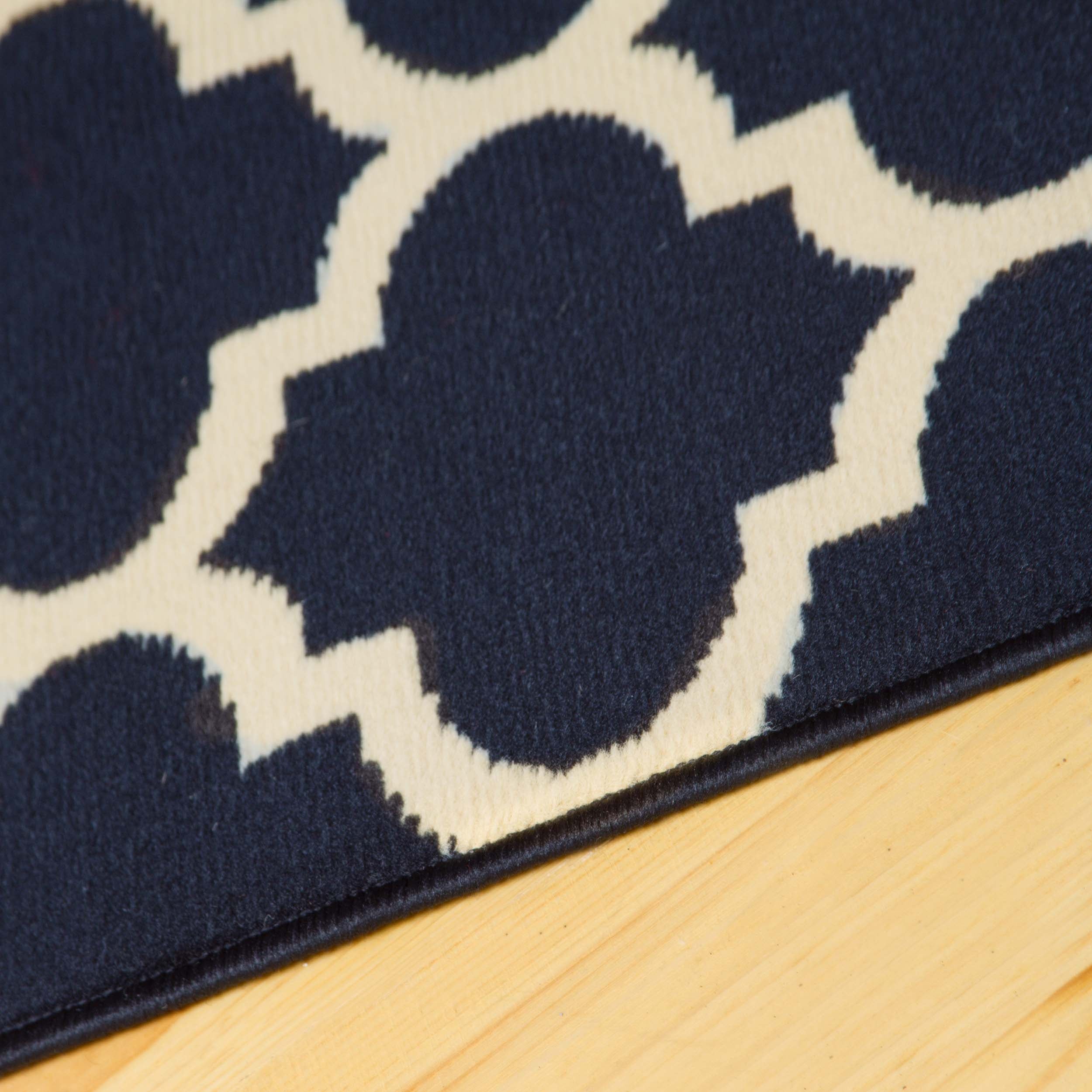 Modern Quatrefoil Geometric Trellis Indoor Area Rug - Non-Slip Soft Living Room Carpet for Bedroom, Nursery, Dorm & Home Decor - 5x7 Feet Grey Bohemian Style