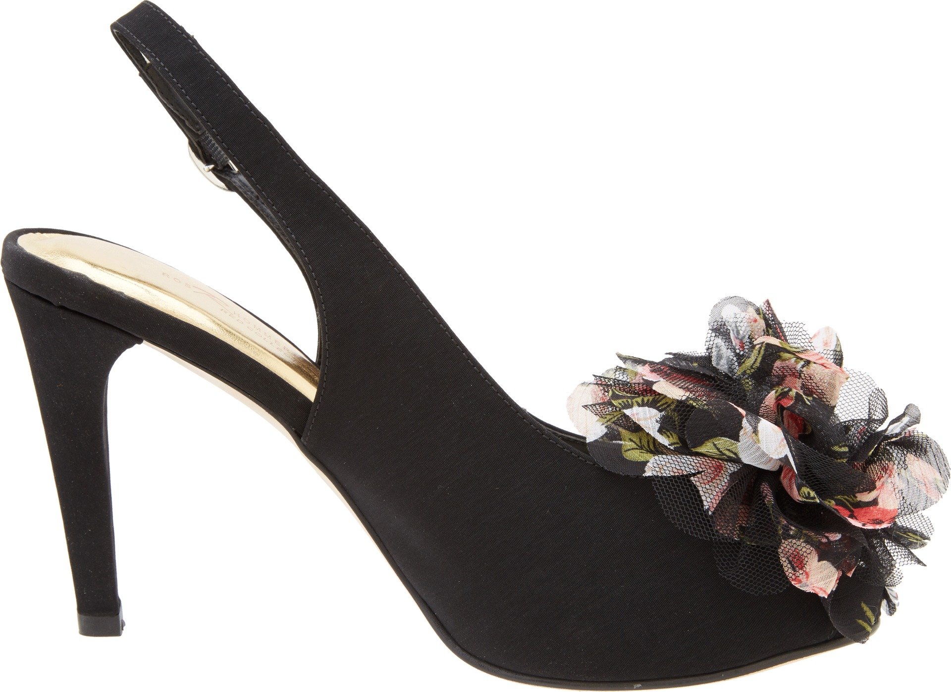 Ros Hommerson Women's Vienna Black Micro Suede & Lace Dress Shoes - Comfortable Heels for Work, Office & Special Occasions | US Size Available