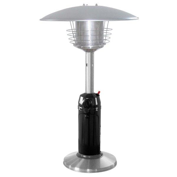 Outdoor Tabletop Patio Heater - Black & Stainless Steel Finish - Portable Propane Heater for Patio, Deck, Camping & Backyard Gatherings