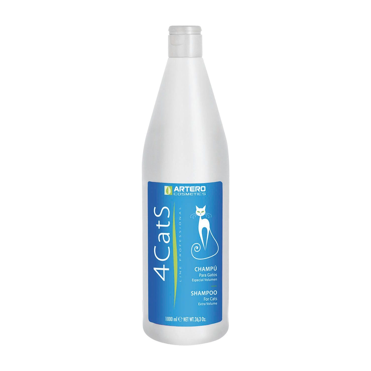 Artero 4Cats Shampoo for Cats - Hypoallergenic & Tear-Free Formula (3 Sizes Available) - Perfect for Bathing & Grooming Your Feline Friend