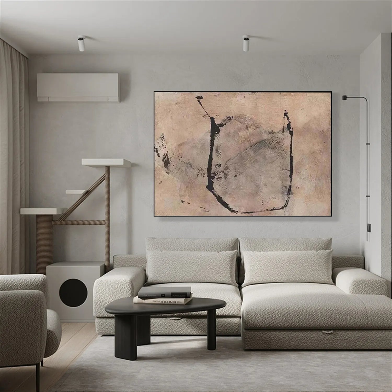 Abstract Painting #AB 156 - Modern Wall Art for Living Room, Bedroom & Office Decor | Large Canvas Artwork for Home & Commercial Spaces