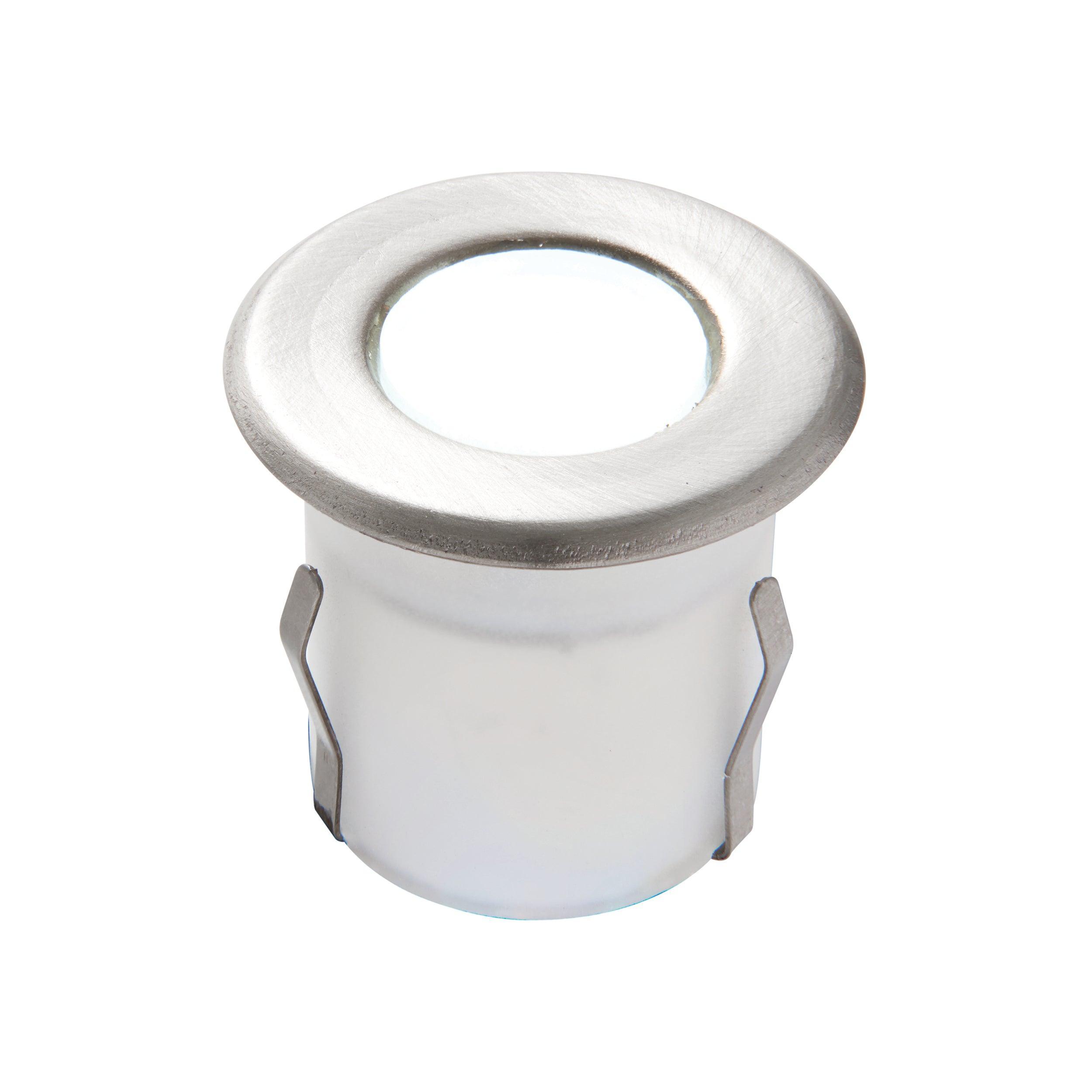 Cove Daylight White LED Decking Light IP67 Waterproof 0.8W Low Voltage Outdoor Landscape Lighting for Patio, Garden, Pathway, and Pool Area