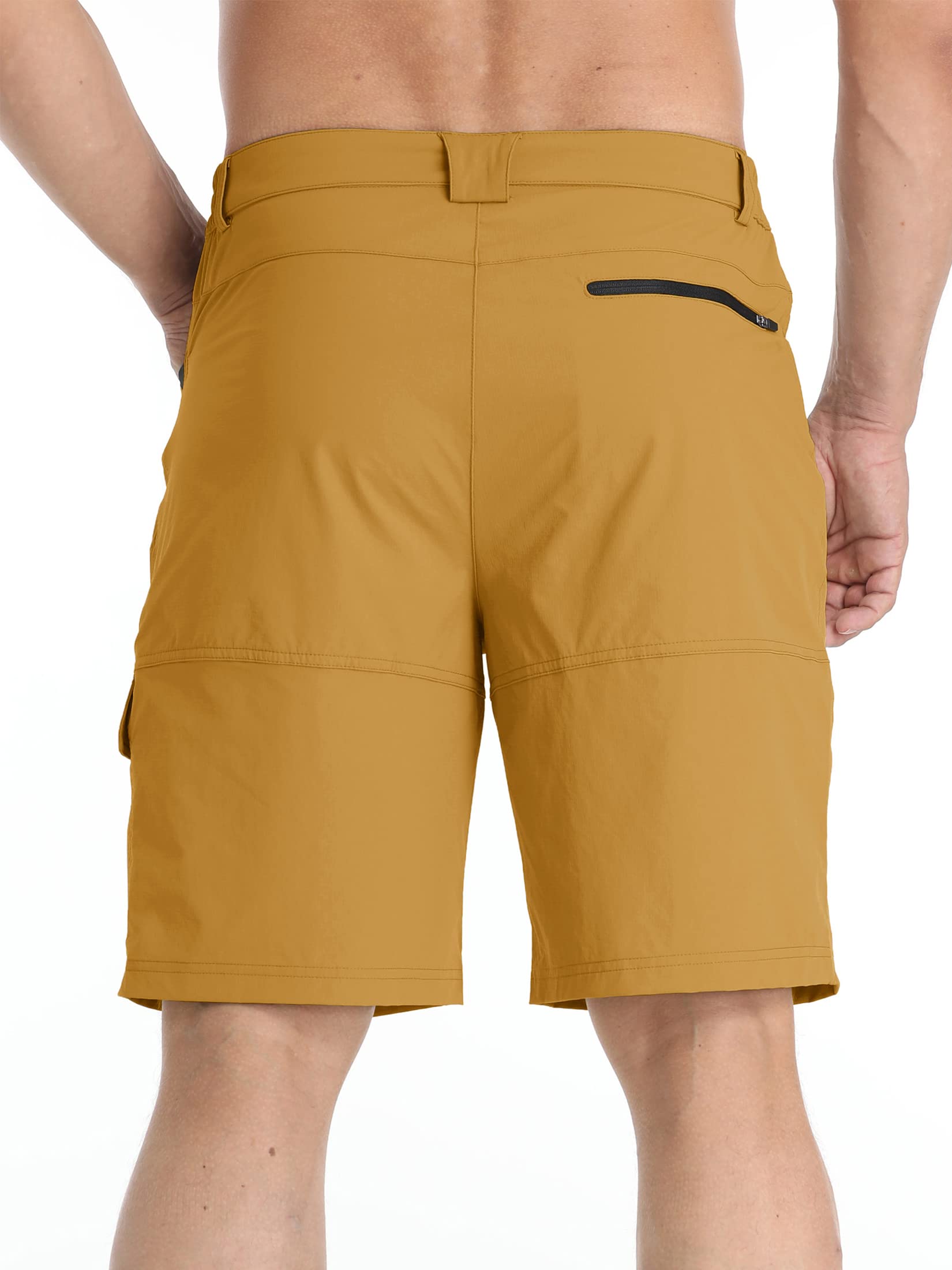 TACVASEN Men's Quick Dry Cargo Shorts - Lightweight Summer Outdoor Hiking & Work Shorts with Multiple Pockets (No Belt Included) - Perfect for Camping, Travel & Casual Wear