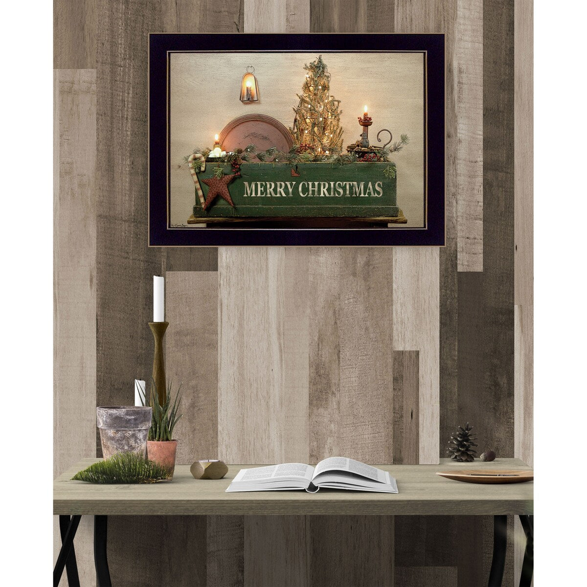 Amazing Grace by Susie Boyer - Ready to Hang Framed Wall Art Print with Black Frame - Perfect for Home Decor, Office, Church & Gift Giving