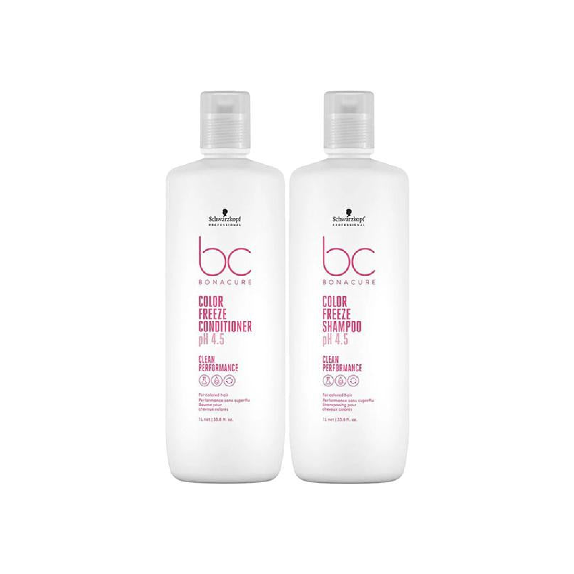 BC Clean Performance Color Freeze Duo - Sulfate-Free Shampoo & Conditioner Set for Color-Treated Hair - Salon Quality Hair Care for Vibrant, Long-Lasting Color - Perfect for Daily Use at Home or Salon Treatments