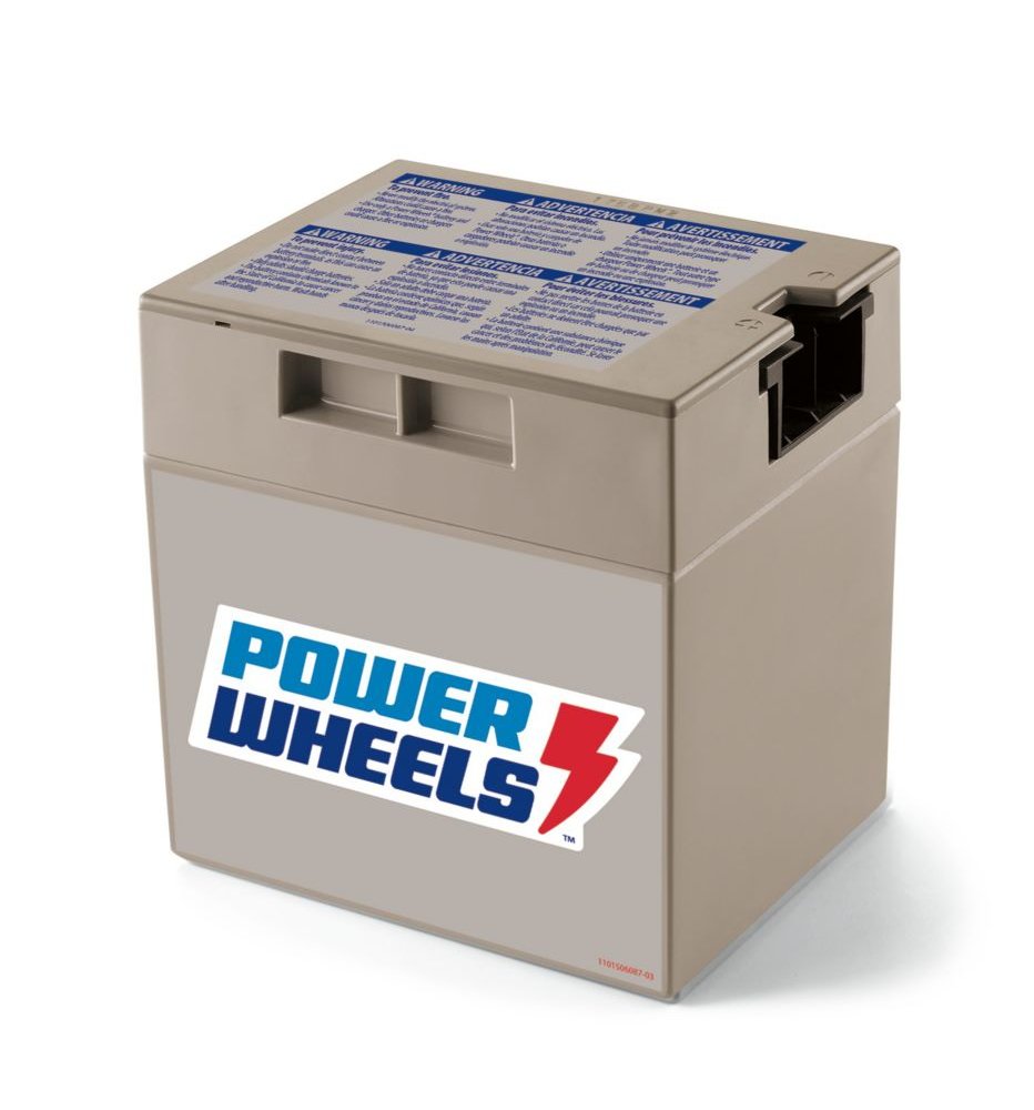 Power Wheels 12V Gray Replacement Battery - Compatible with Models 1001175653, 00801-0638 & 00801-1869 - Perfect for Kids Ride-On Cars & Toys - Long-Lasting Power for Outdoor Play
