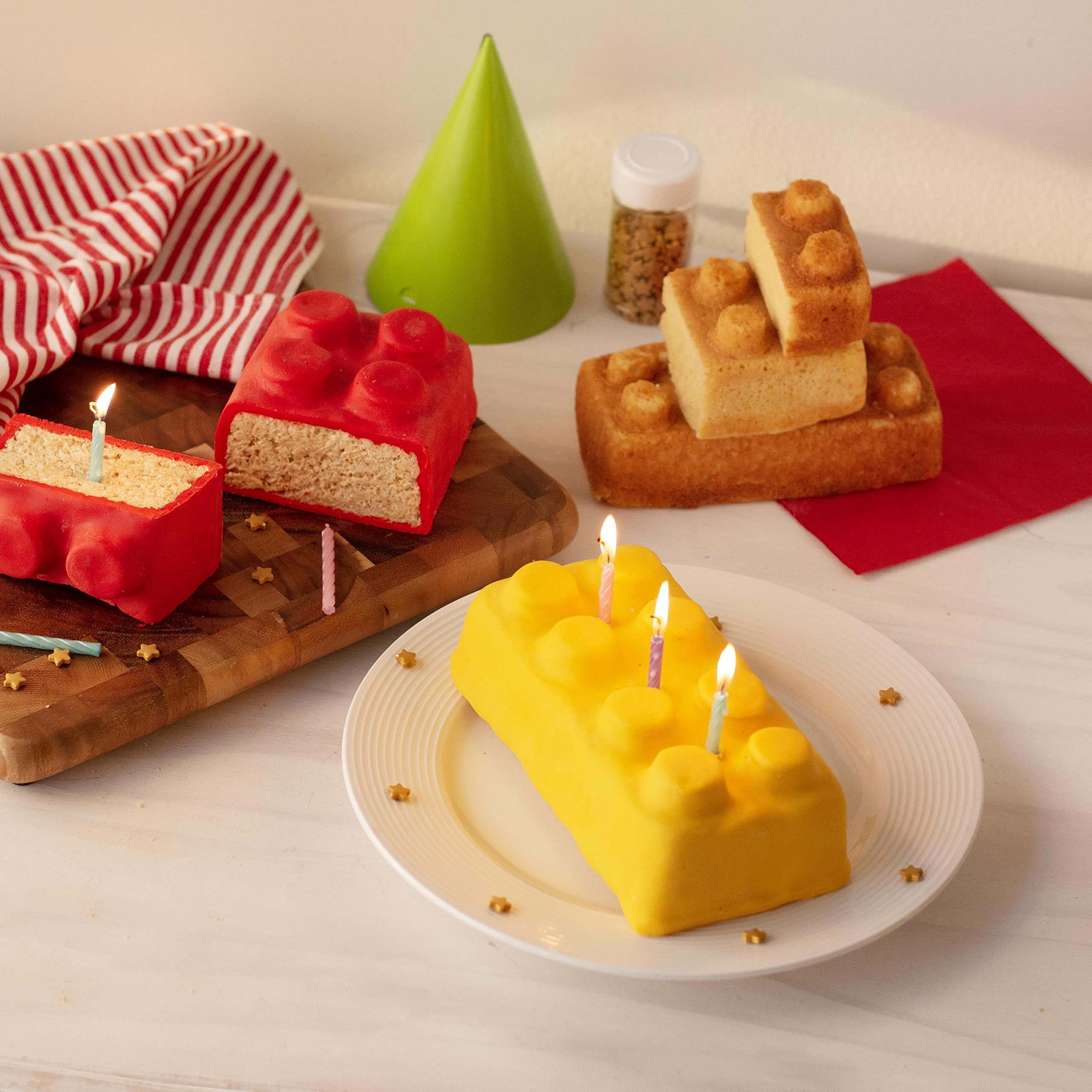 3D Brick Building Cake Pan Mold - 9