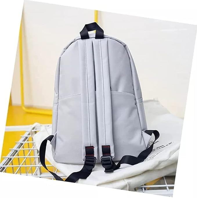 Stylish Women's Backpack - Fashionable College Bag for Girls & Teens, Durable School Backpack with Laptop Compartment (Grey) - Perfect for School, Travel & Daily Commute