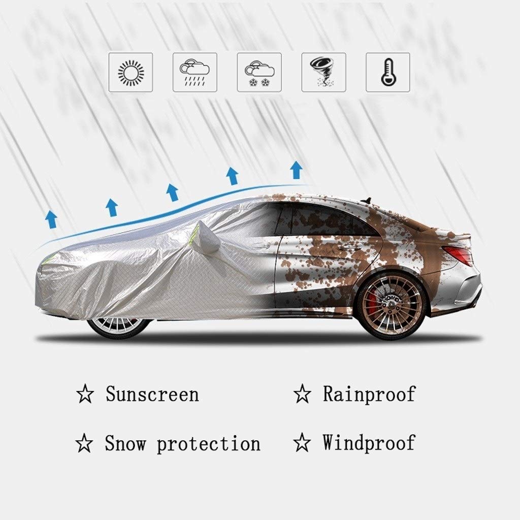 BMW 330i Sedan Car Cover - Waterproof, Windproof & Dustproof All-Weather Protection - Breathable Indoor/Outdoor Full Exterior Cover - Scratch Resistant Car Cloth - Perfect for Garage, Parking & Travel Protection