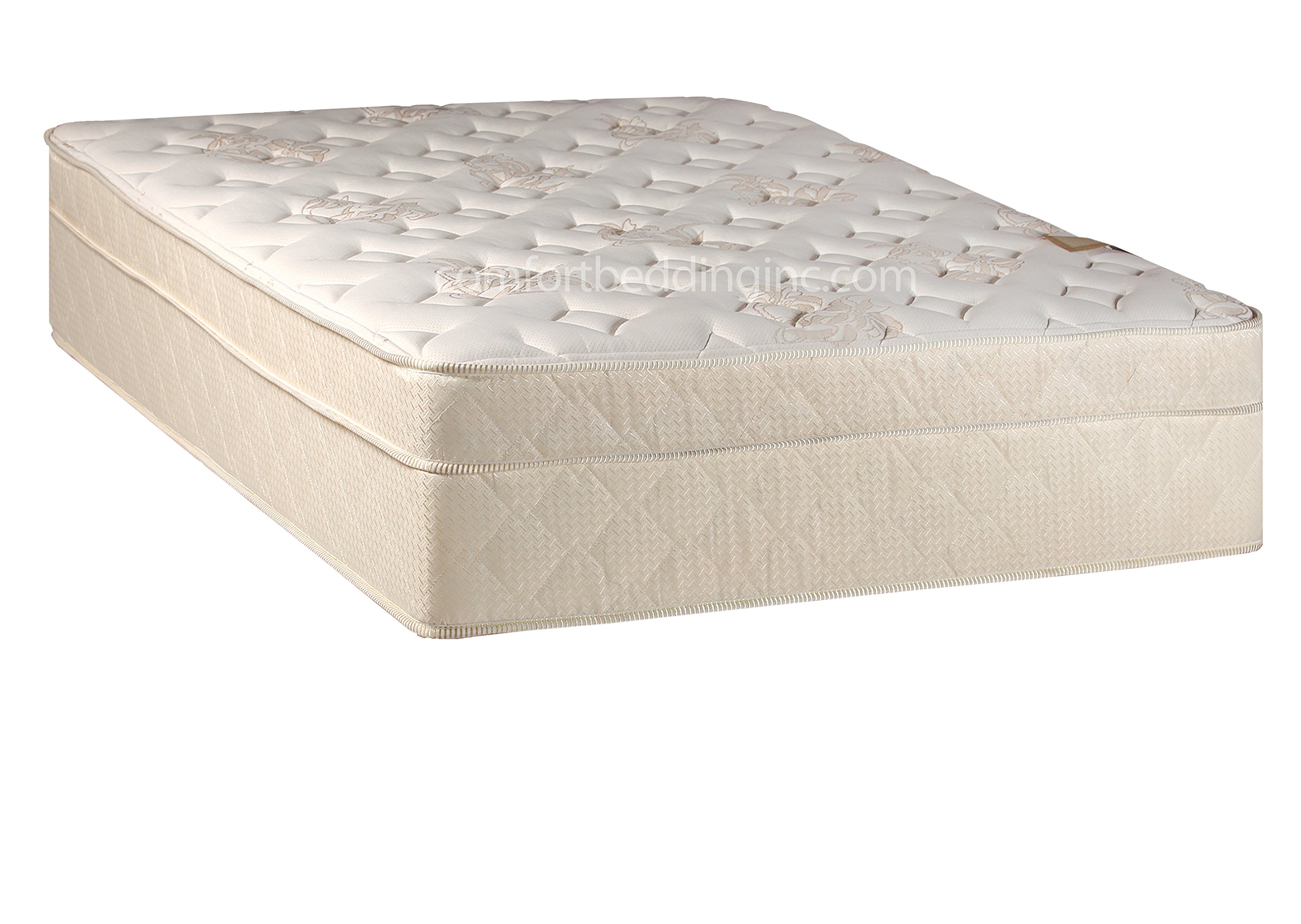13-Inch Extra Firm Hybrid Mattress with Coil Spring & Foam Encased Eurotop - Twin Size, Black - Perfect for Back Pain Relief & Supportive Sleep