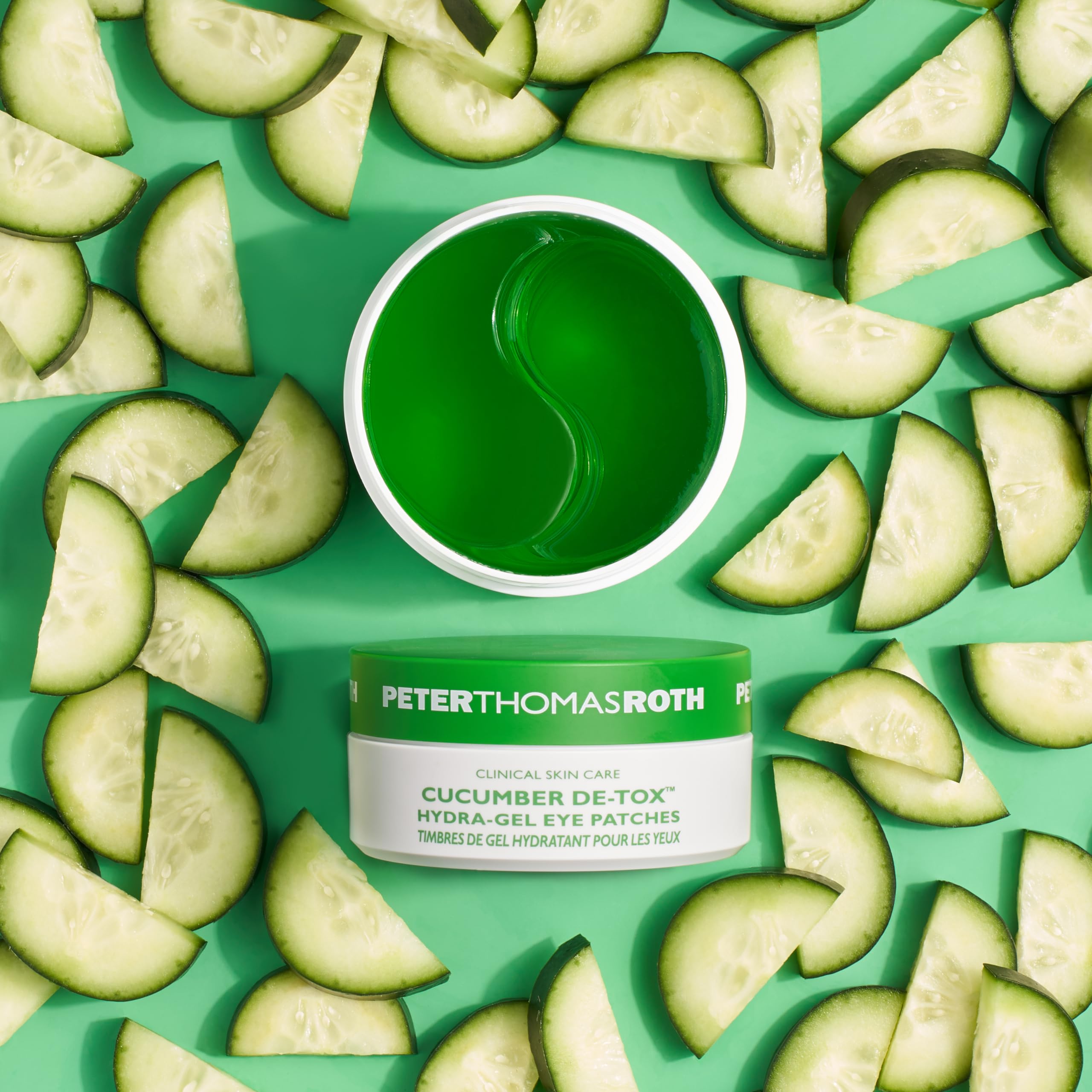 Peter Thomas Roth 24K Gold Eye Patches & Cucumber Detox Eye Patches - Reduce Puffiness, Dark Circles & Fine Lines | Under Eye Treatment for Brightening & Hydration | Perfect for Spa Nights & Travel Skincare Routine