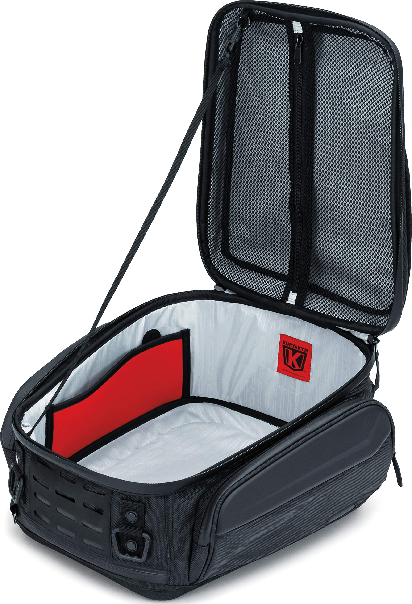 Kuryakyn 5256 XKursion XB Ambassador Motorcycle Tail Bag - Waterproof & Weather Resistant Bike Luggage with Adjustable Mounting Straps (Black) - Perfect for Harley, Touring & Adventure Bikes