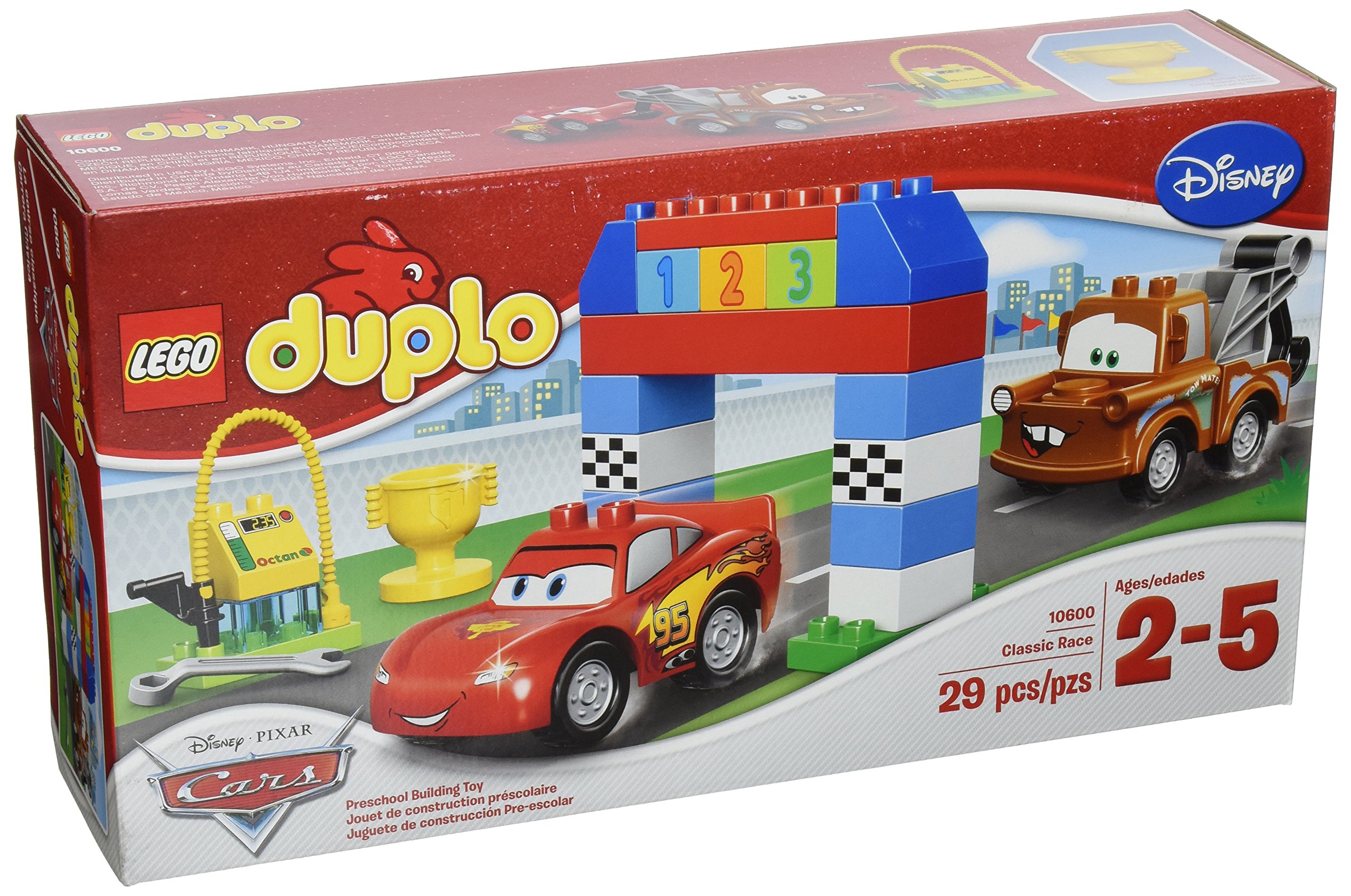 LEGO Disney Pixar Cars Classic Race 10600 Building Blocks Set - Perfect for Kids Birthday Gifts & Creative Playtime