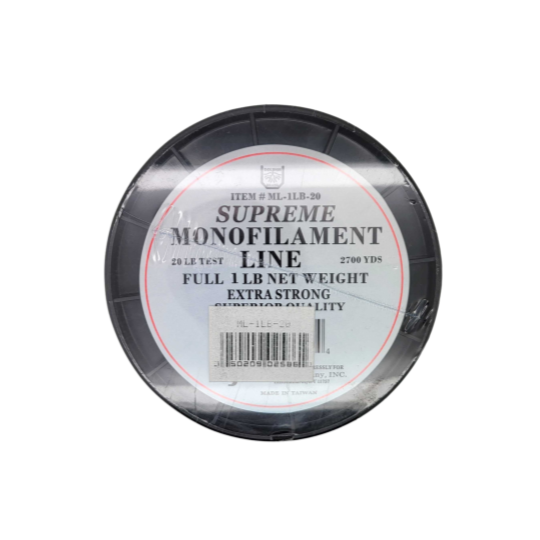 F.J. Neil Mono 1Lb Spool 20Lb Test Fishing Line - Premium Monofilament for Freshwater & Saltwater Angling - Perfect for Bass, Trout, and Offshore Fishing