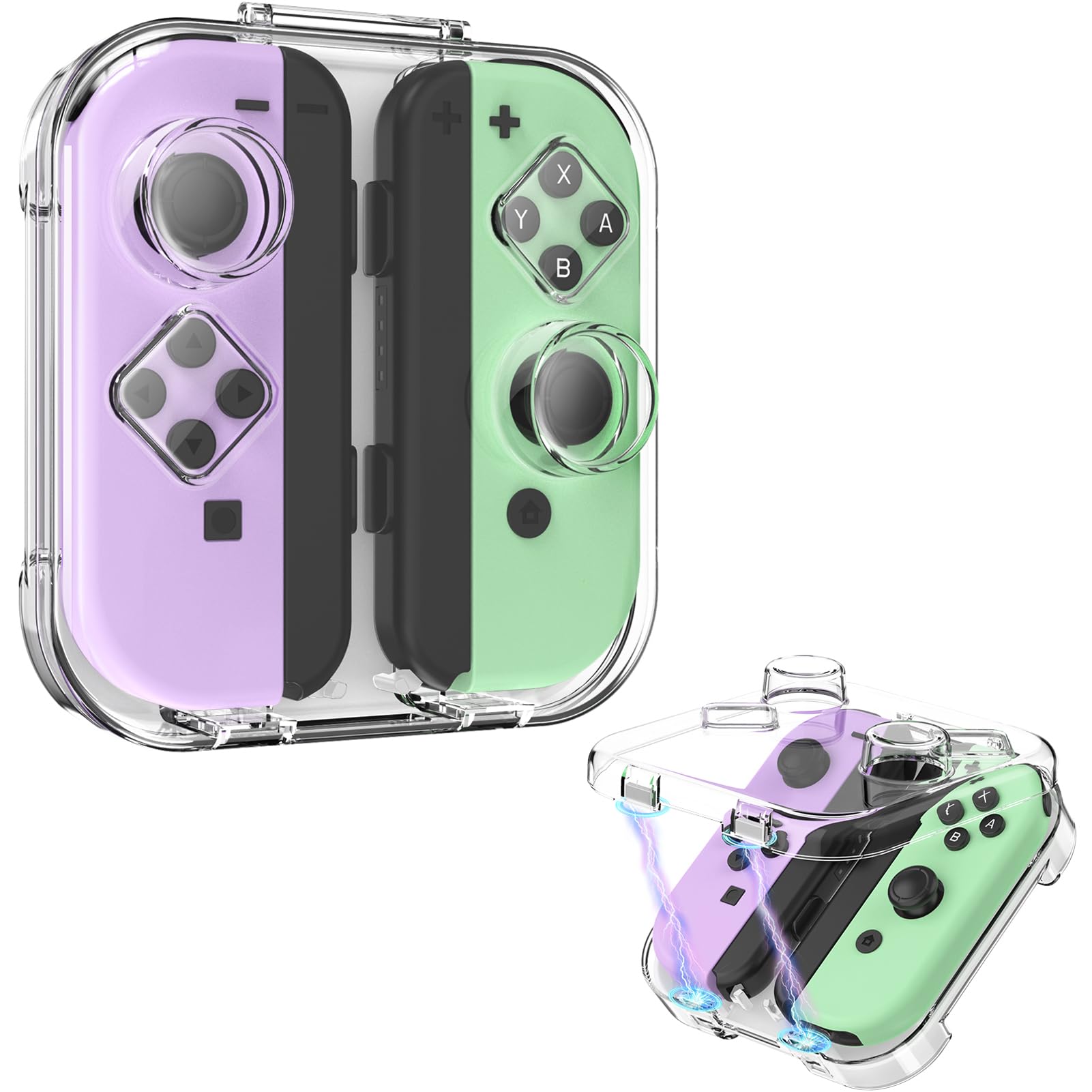 Fintie Protective Storage Case for Nintendo Switch Joy-Con - Dustproof Travel Carrying Box with Magnetic Closure for Joy-Con Controllers (Compatible with Switch/OLED/PC) - Perfect for Gaming, Travel & Home Storage