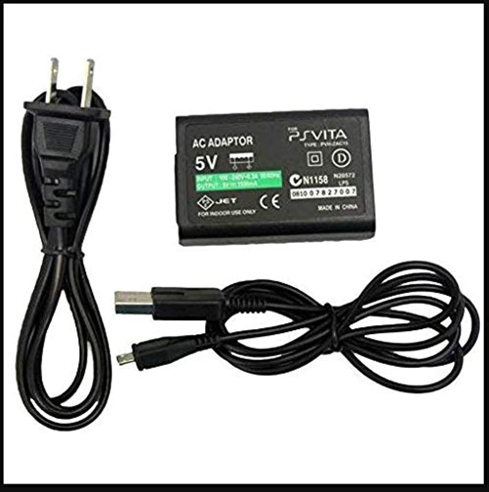 Original AC Power Charger for Sony PlayStation Vita PCH-2000 - Fast Charging Adapter for PS Vita Slim - Compatible with PlayStation Vita 2000 Series - Perfect for Gaming On-The-Go or Home Entertainment Setup