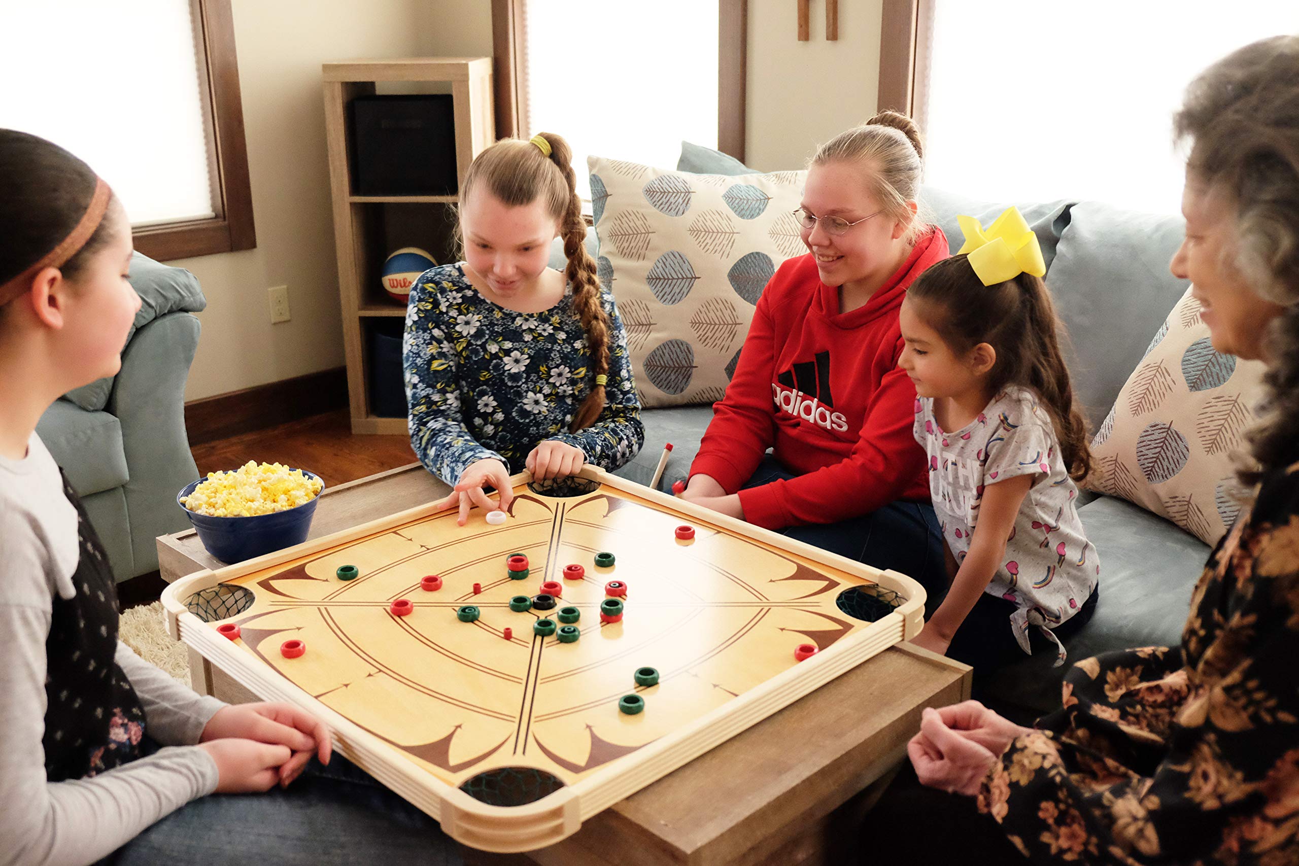 Premium Carrom Board Game Set for Adults & Kids - Large 32