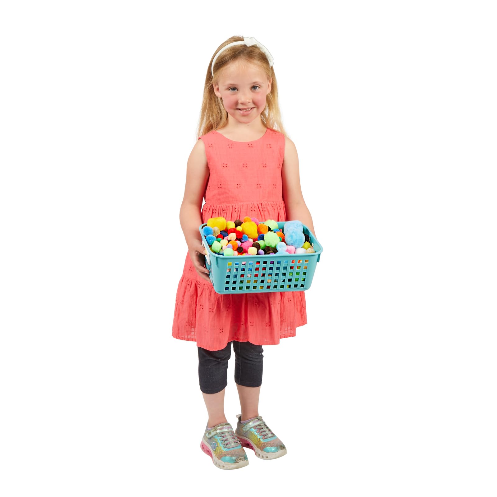 Medium Plastic Book Baskets - 12 Pack (11