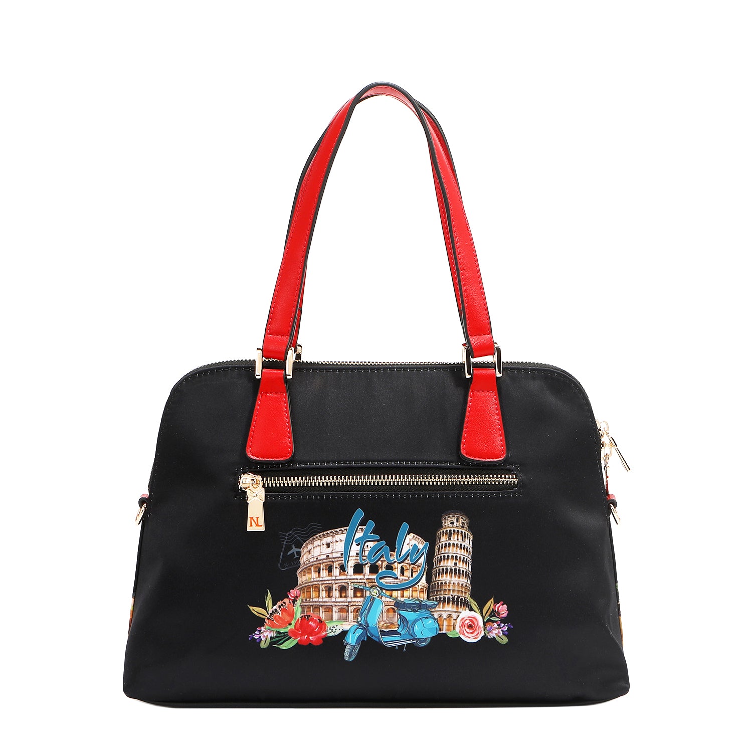 Martha Travels Italy Dome Satchel - Stylish Leather Crossbody Bag for Women, Perfect for Travel, Work & Everyday Use