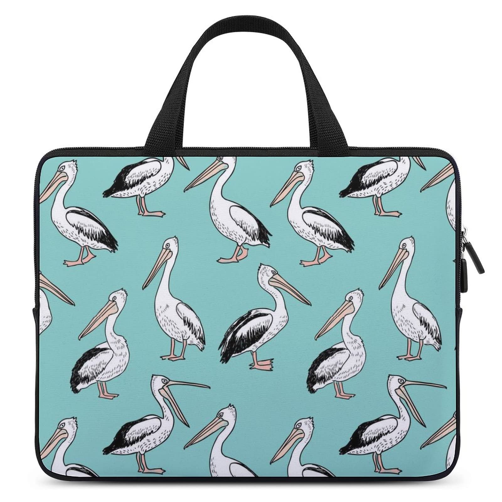 Cartoon Pelicans Waterproof Laptop Bag - Slim Business Casual Computer Briefcase for Work, Travel, and School