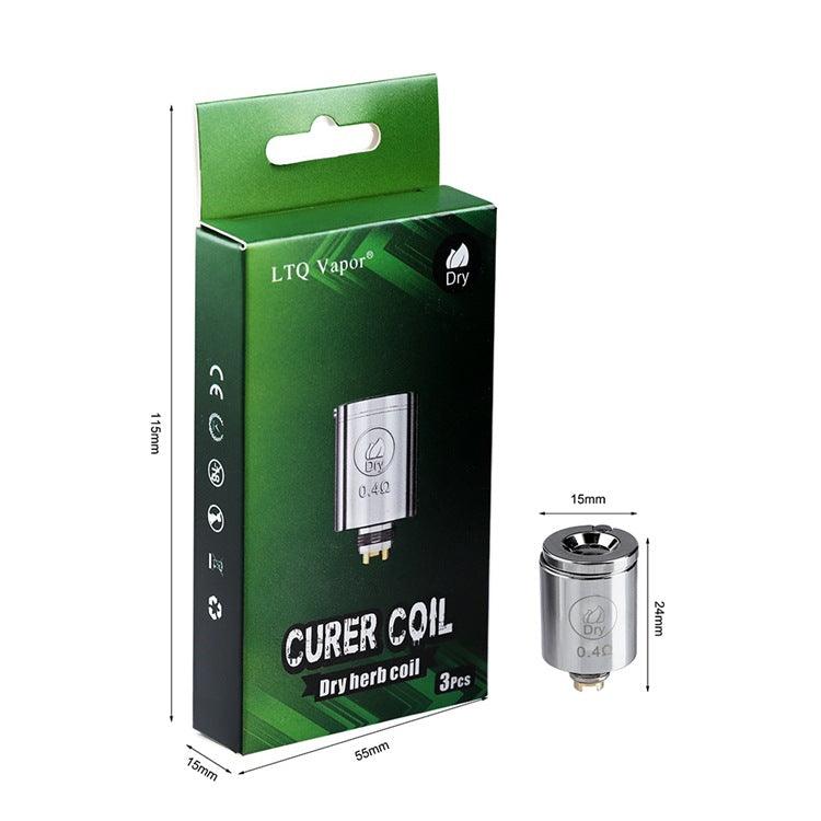 LTQ Curer Kit Replacement Coils - Compatible with Dry Herb, Concentrate, Wax & Oil - Perfect for Vaporizing & Dabbing at Home or On-the-Go