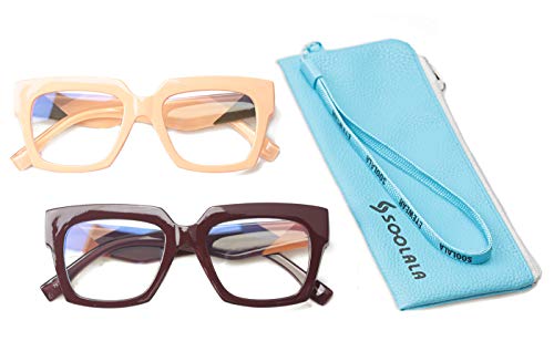 2 Pairs /Anti Blue - Pink+red