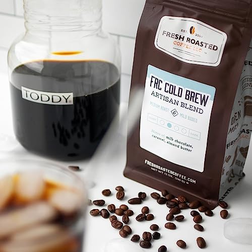 Fresh Roasted Medium Roast Coffee Beans - 2 lb Coarse Grind for Cold Brew - Kosher Certified - Perfect for Iced Coffee & Home Brewing
