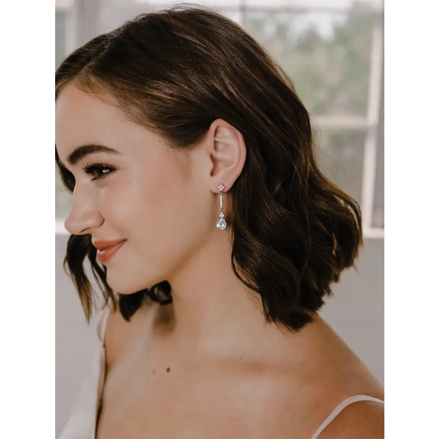 E2169 Rhinestone Earrings for Women - Sparkling Crystal Stud Earrings for Daily Wear, Parties & Special Occasions
