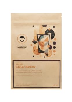 Premium Cold Brew Blend Medium Roast Whole Bean Coffee - 5lb Bag for Rich & Smooth Iced Coffee at Home or Office