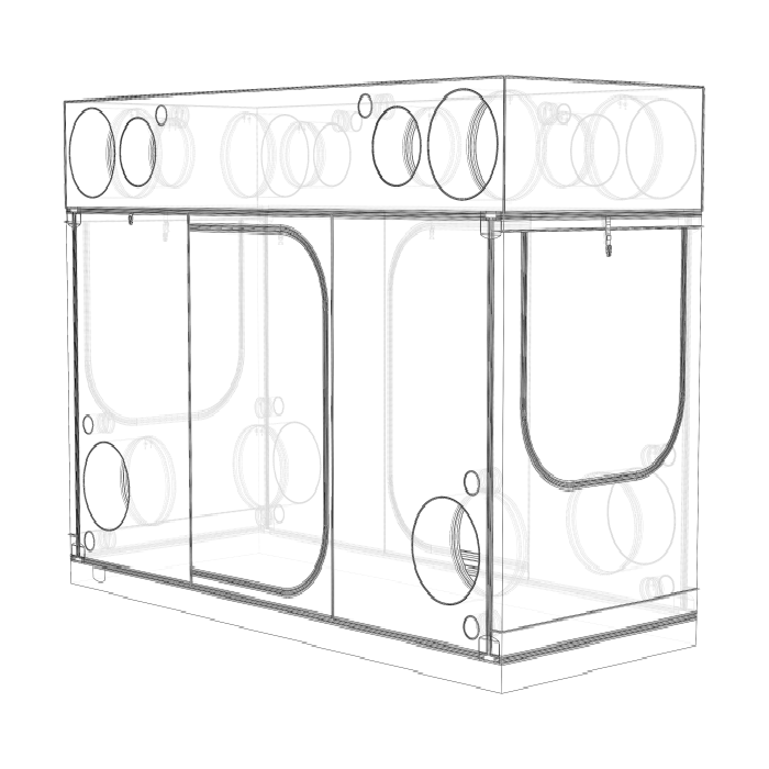 Secret Jardin Intense V3 120 4'x10'x7' Hydroponic Grow Tent Kit - Indoor Plant Growing System for Herbs, Vegetables & Flowers - Perfect for Home Gardening & Hydroponics Setup