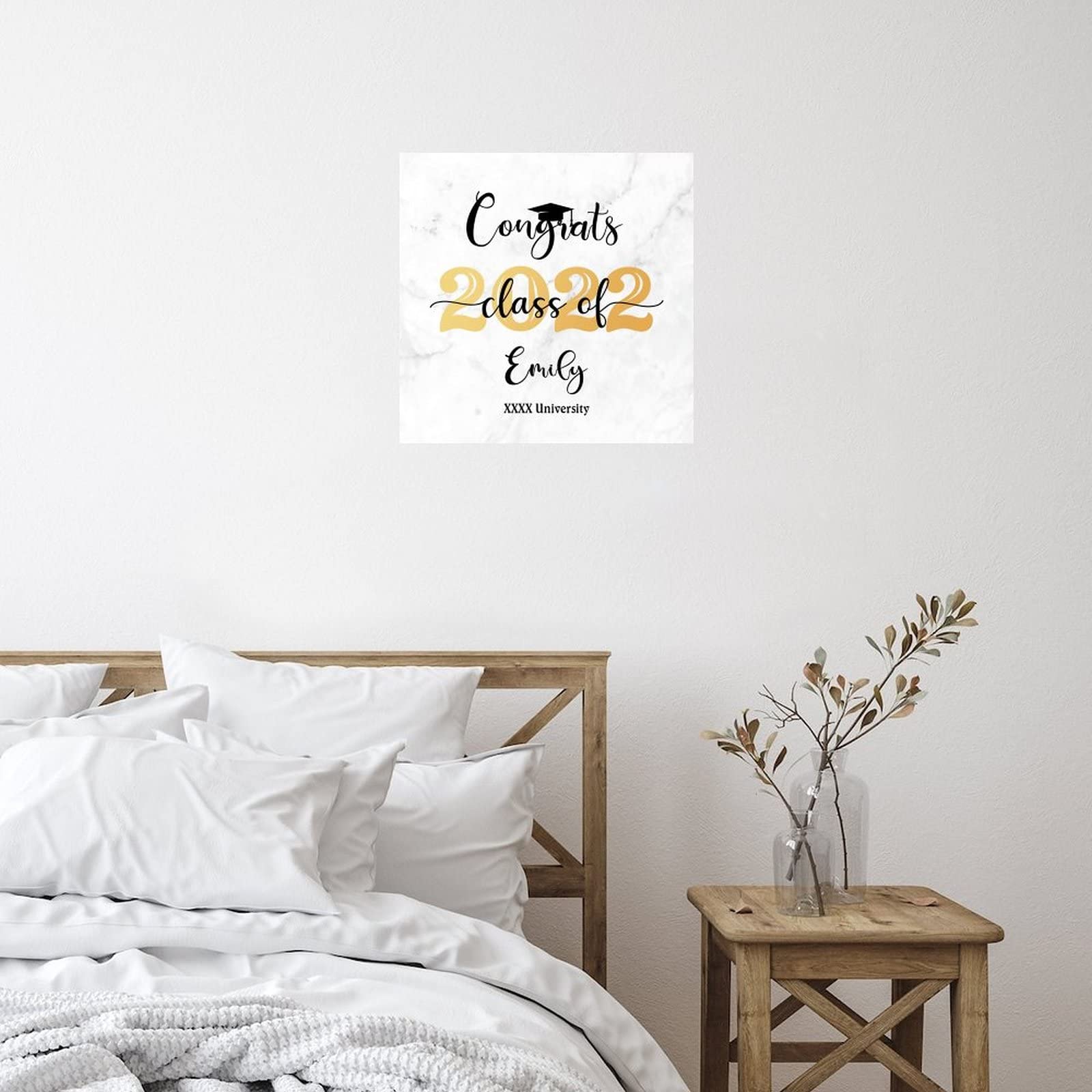 Class of 2022 Graduation Wall Decals - DIY Vinyl Wall Stickers with Inspirational Quotes for Home, Nursery & Party Decor - Perfect for Graduation Celebrations & Photo Backdrops