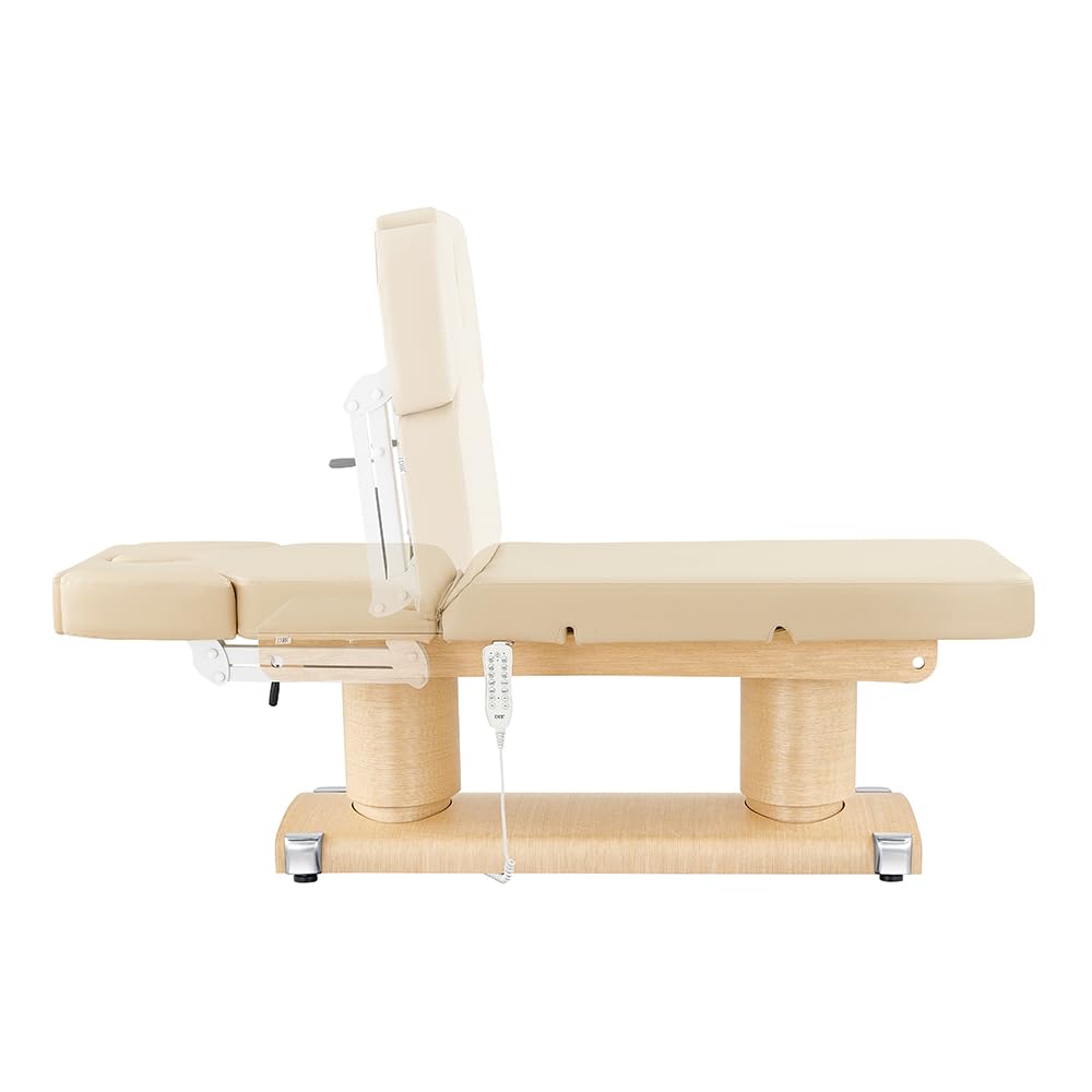 Luxury Electric Medical Spa Massage Bed with Extra Thick Padding - Full Electrical Adjustable Beauty Treatment Table for Facial, Body Care & Wellness (Perfect for Spas, Salons & Home Use)