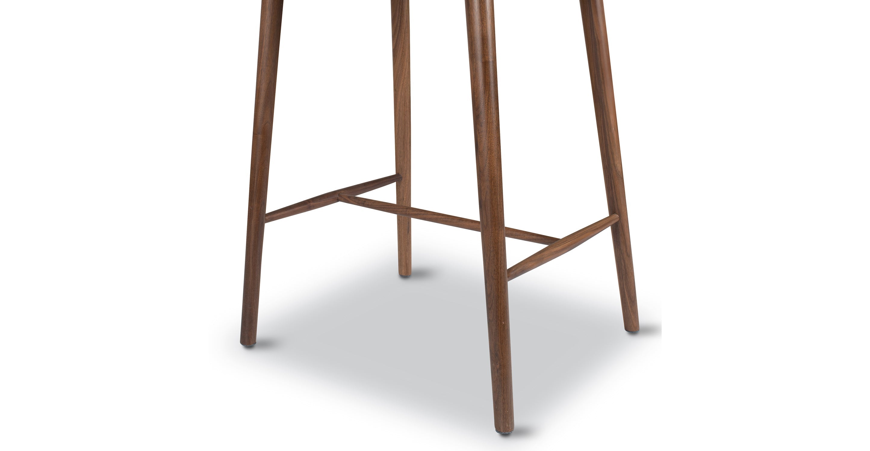 Bonato Leather Counter Stool - Modern Bar Stool with Cushioned Seat, Adjustable Height for Kitchen Island, Breakfast Bar & Home Decor