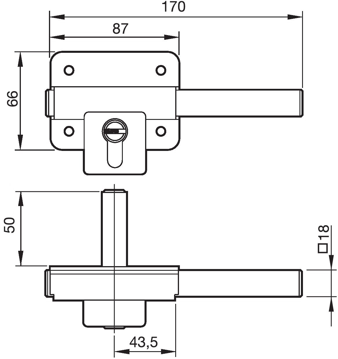 Azbe 22-hn High Security Lock - Durable & Reliable Padlock for Home, Garage, Shed, Locker & Outdoor Use