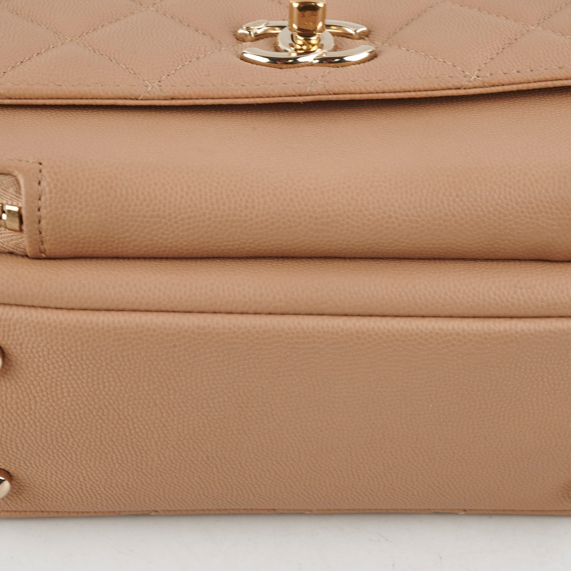 Chanel Business Affinity Beige Leather Medium Flap Bag - Luxury Designer Handbag for Women, Perfect for Office, Travel & Everyday Use