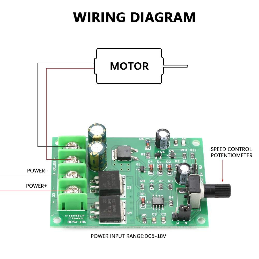 PWM DC Motor Speed Controller - 12V 24V Adjustable Motor Drive Module with Switch - Perfect for DIY Robotics, CNC Machines, and Industrial Automation Projects