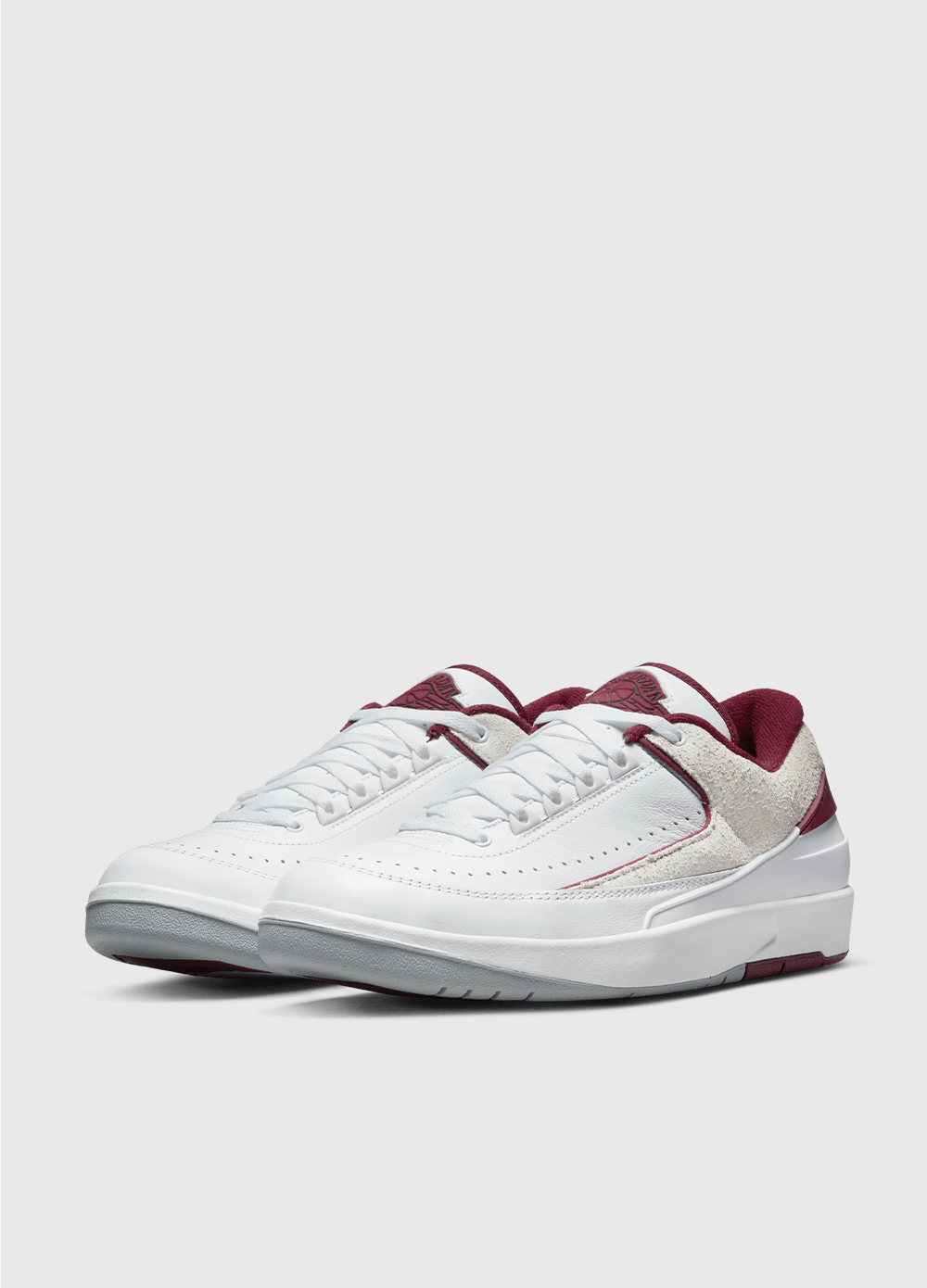 Air Jordan 2 Retro Low 'Cherrywood' Men's Basketball Shoes - Classic Red & White Sneakers for Casual Wear, Street Style & Court Performance