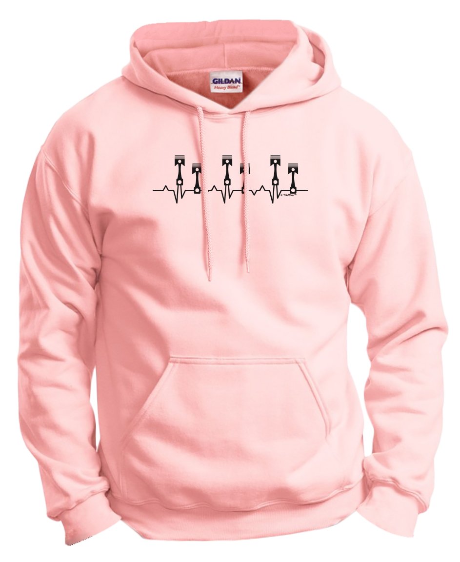 Mechanic Gifts for Men - Piston Heartbeat Design Hoodie Sweatshirt for Car Lovers | Perfect for Auto Shops, Car Enthusiast Events & Casual Wear
