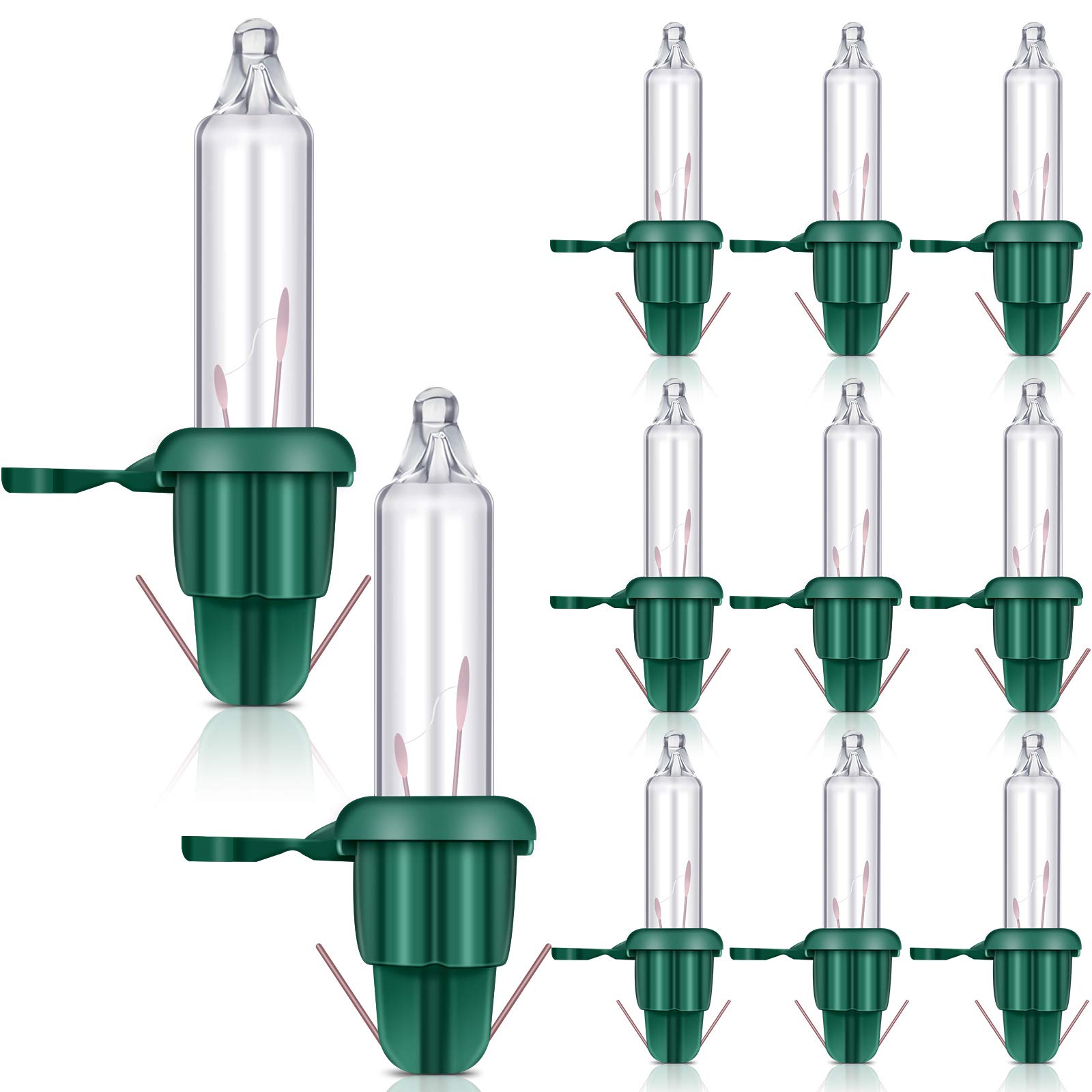 Mudder 240-Pack 2.5V 0.425W LED Christmas Tree Light Bulbs - Clear Replacement Bulbs for Prelit Xmas Trees, Indoor & Outdoor Holiday Decor - Perfect for Christmas Tree Lighting, Home Decoration, and Festive Party Decorations